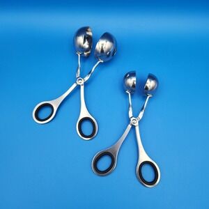 Small & Large Meatball Tongs Makers Scoopers Comfort Fit‎ Finger Holes